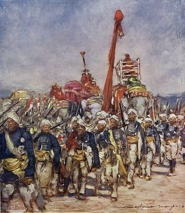 Un groupe typique dans le cortège des serviteurs - Mortimer Ludington Menpes